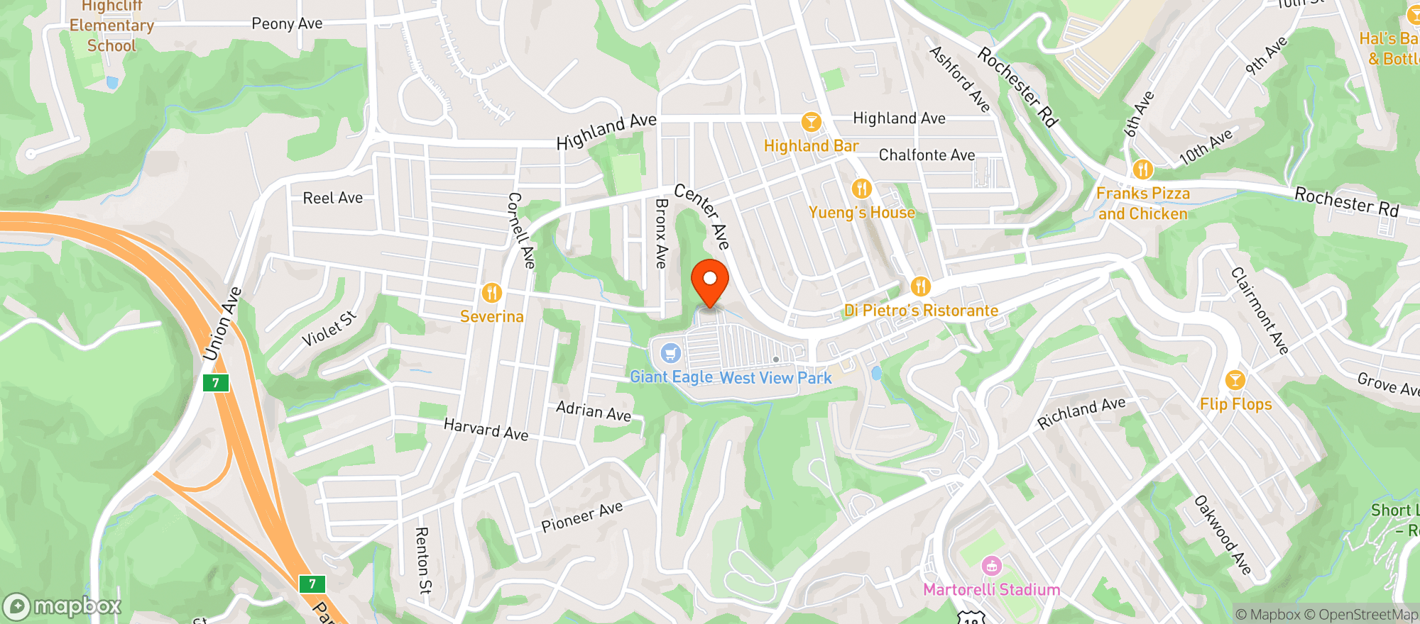 Map showing Sams Tobacco Beer Outlet