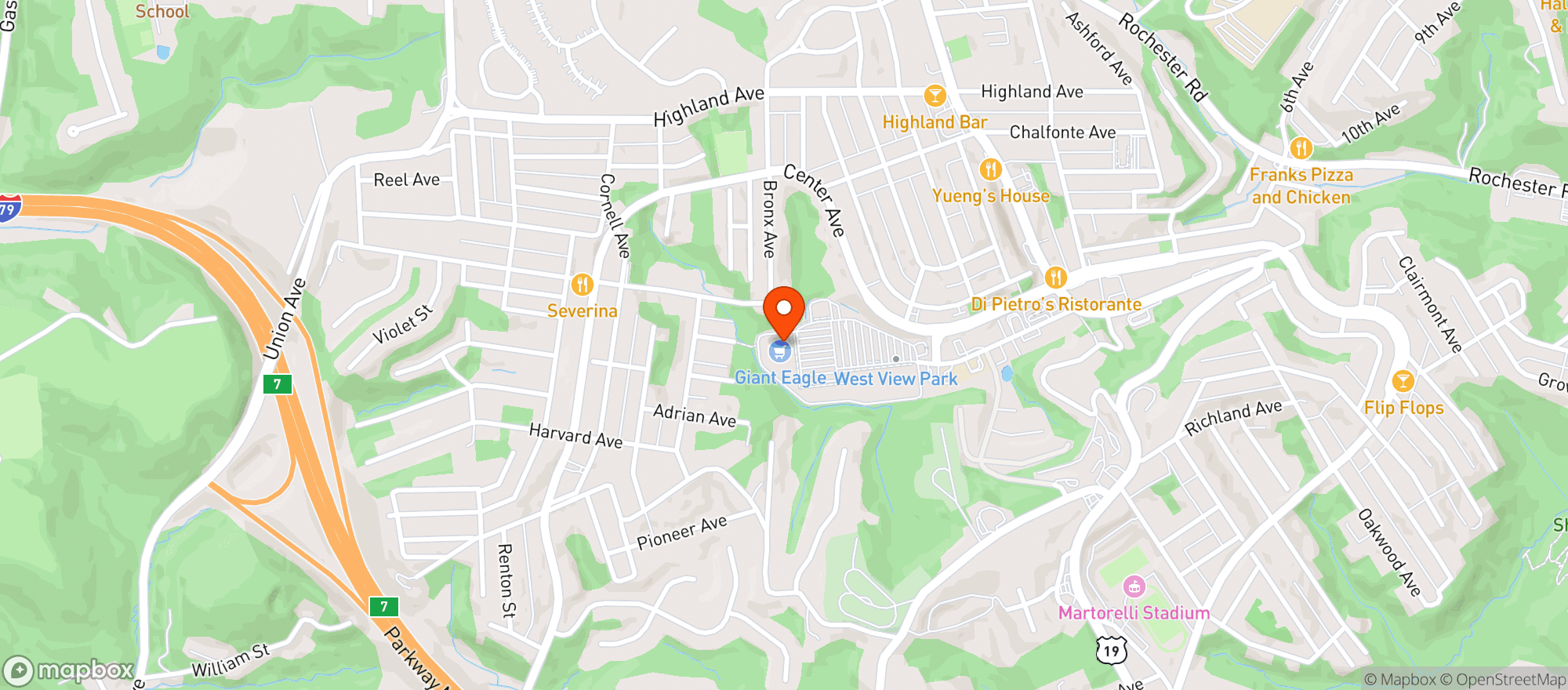 Map showing Giant Eagle