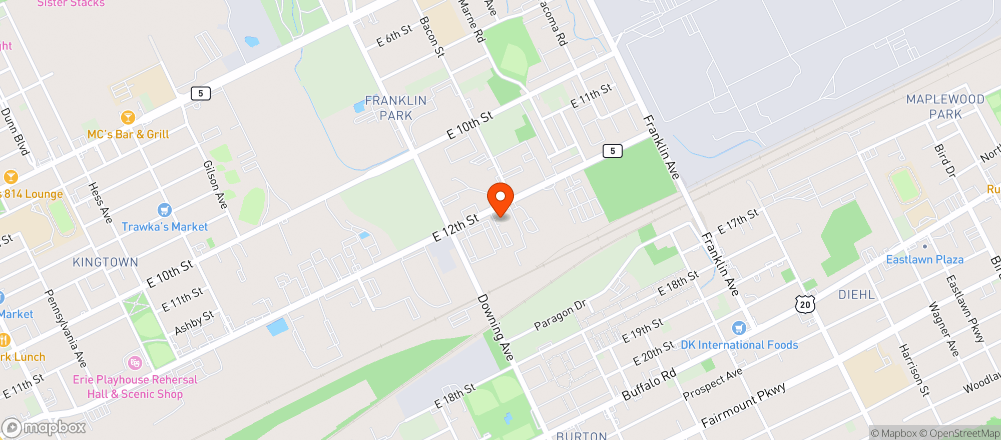 Map showing Penn Beer Company #54654
