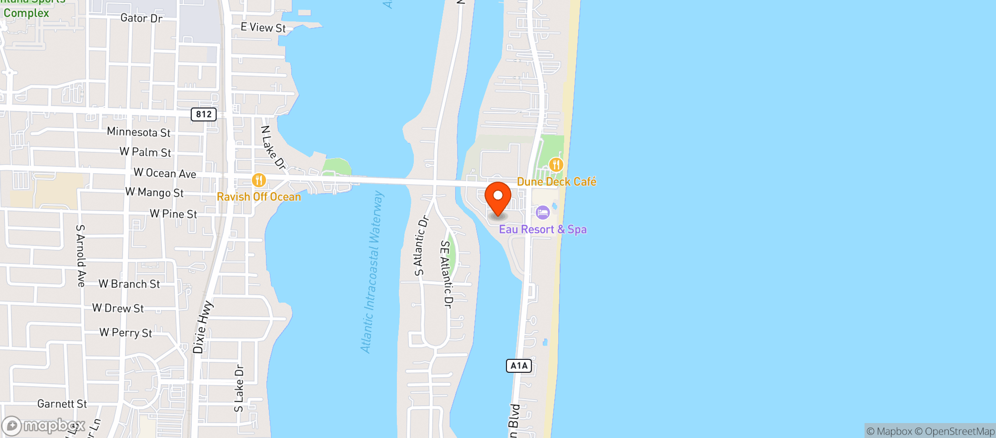 Map showing Publix