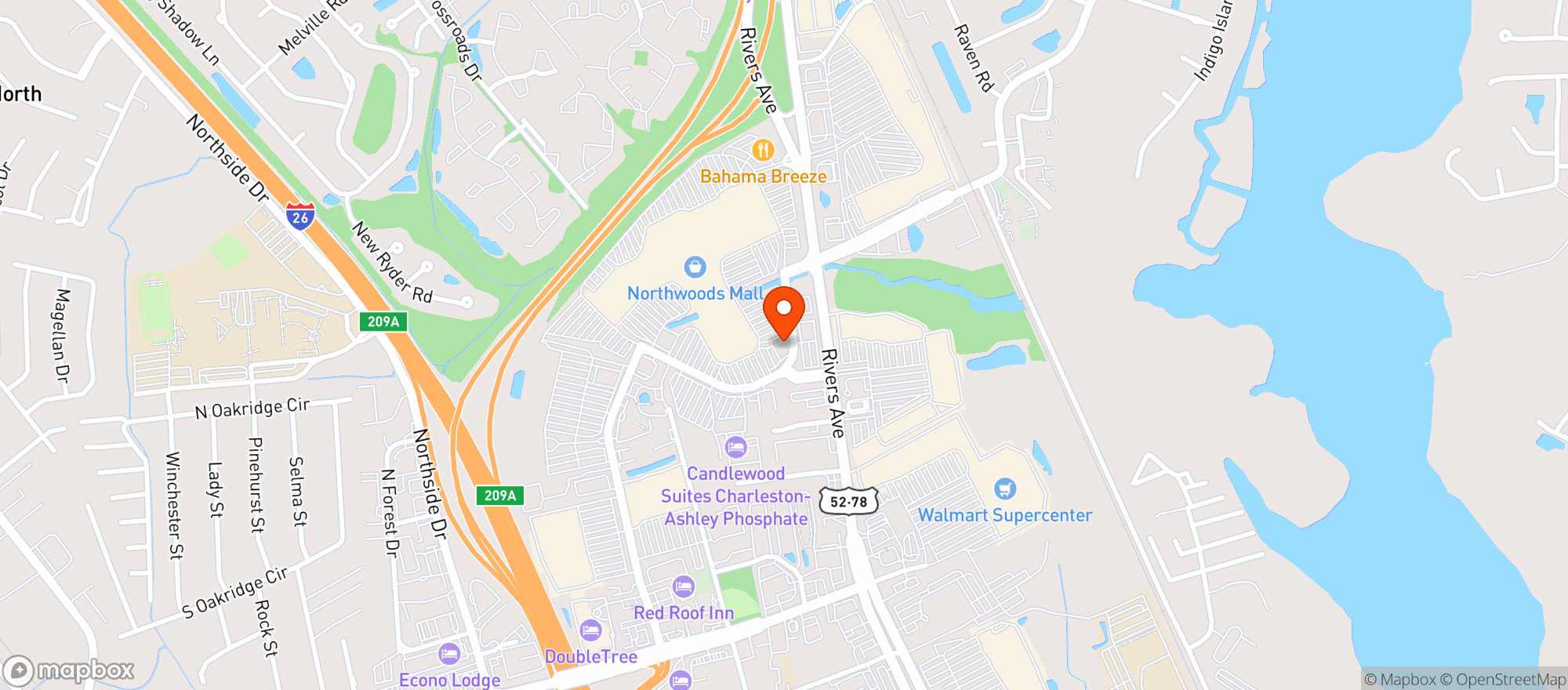 Map showing Gnc