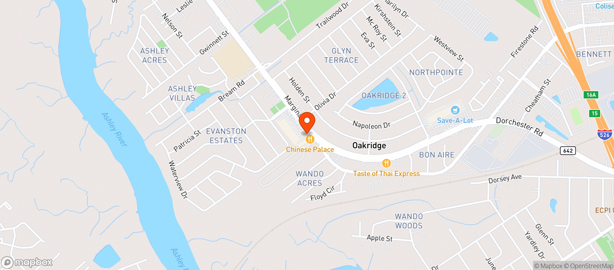 Map showing Pollo Loko