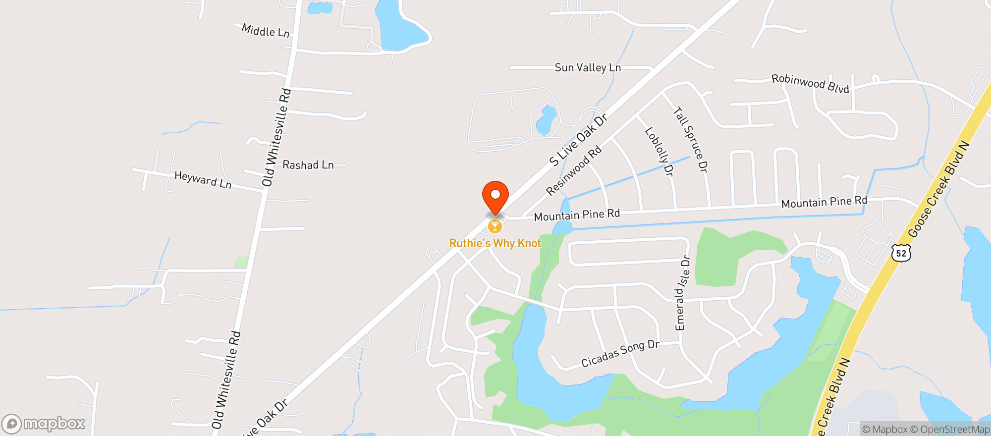 Map showing Wildwood Convenience Store