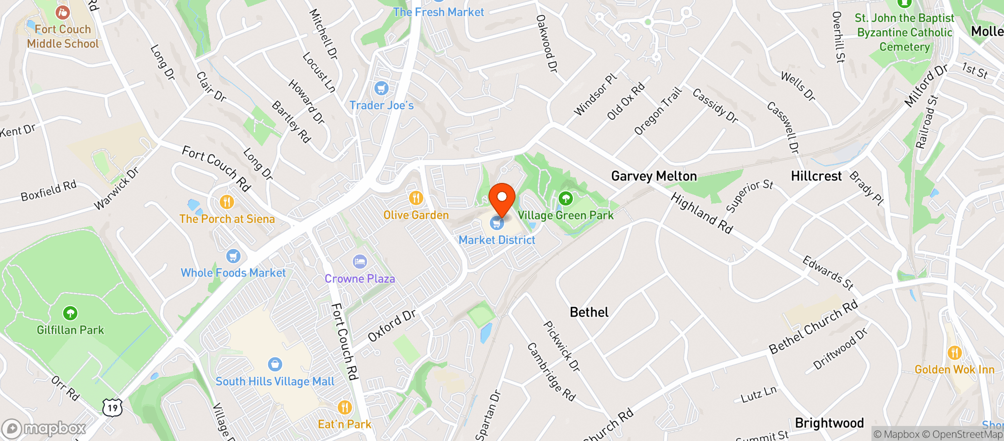 Map showing GIANT EAGLE