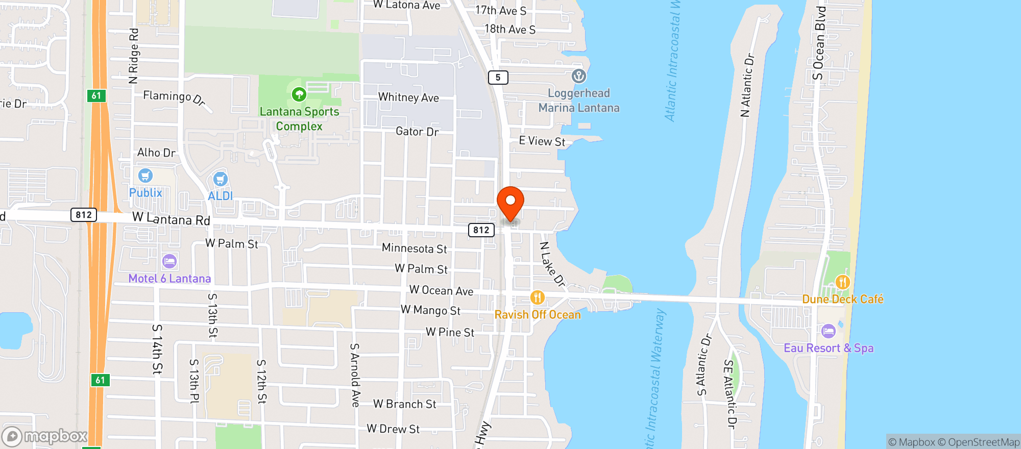 Map showing Foster's South A Bar