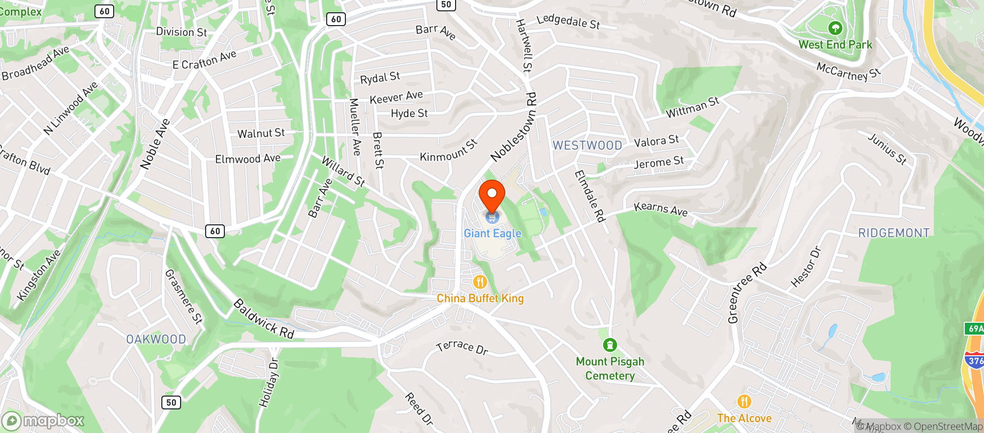 Map showing Shop N Save