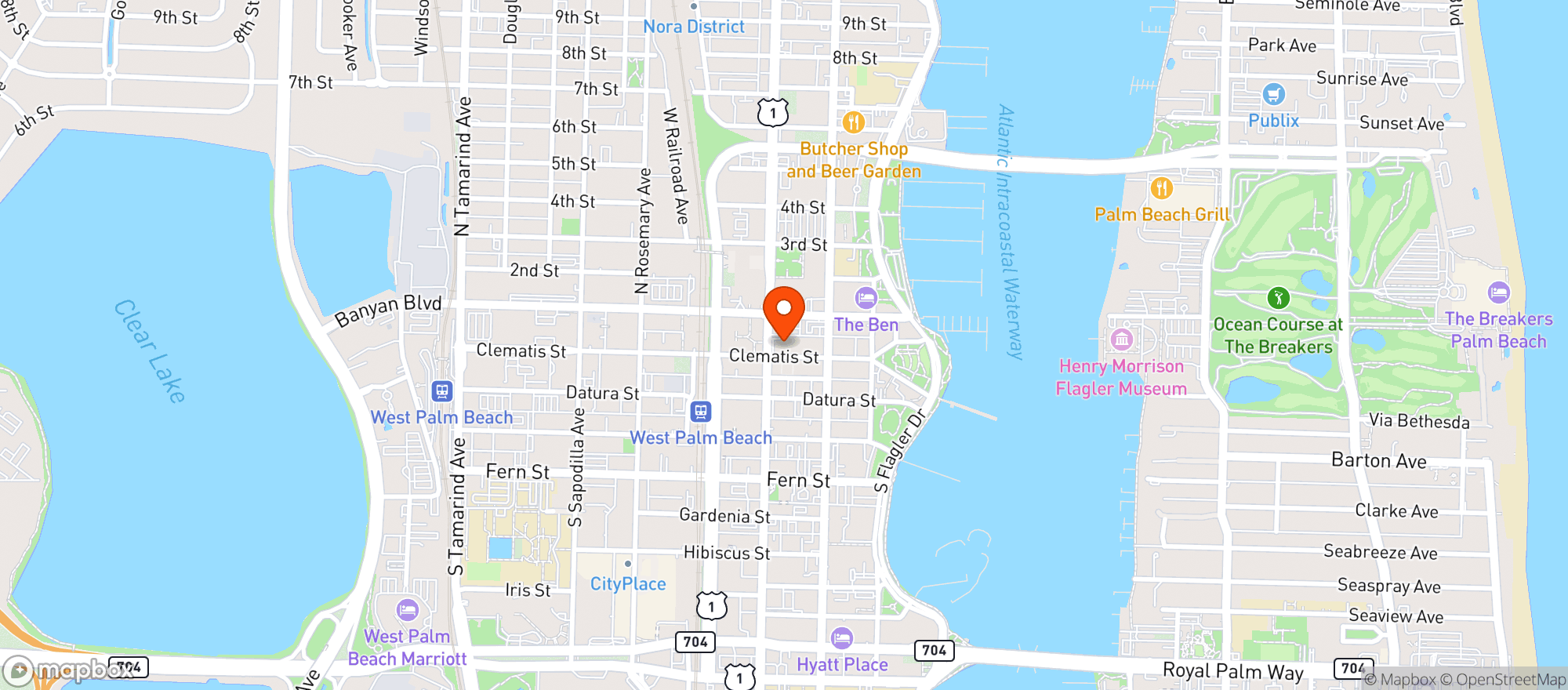 Map showing Forget Me Not