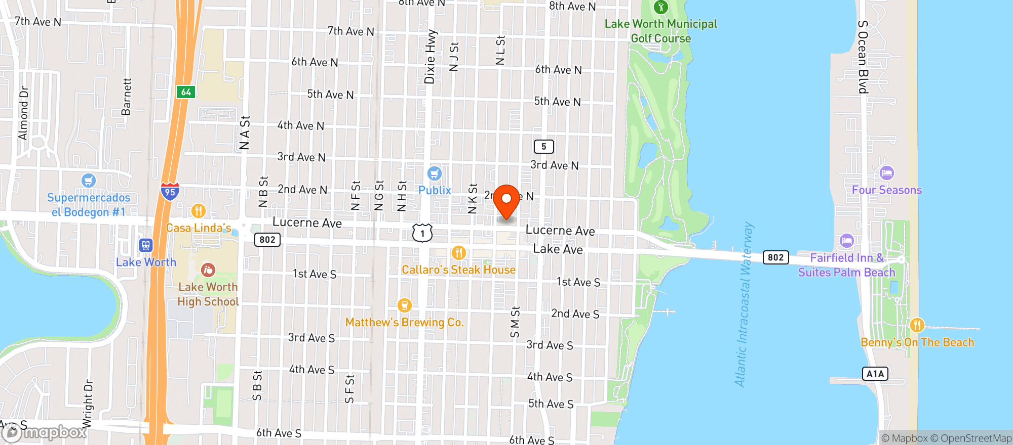 Map showing Oceano