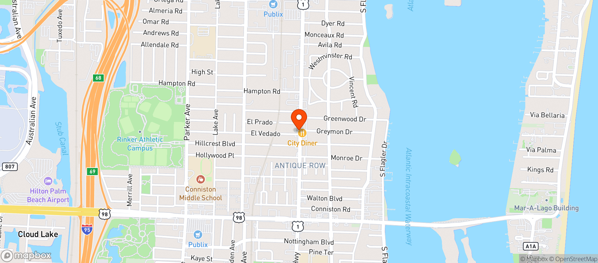 Map showing Abc Fine Wine & Spirits