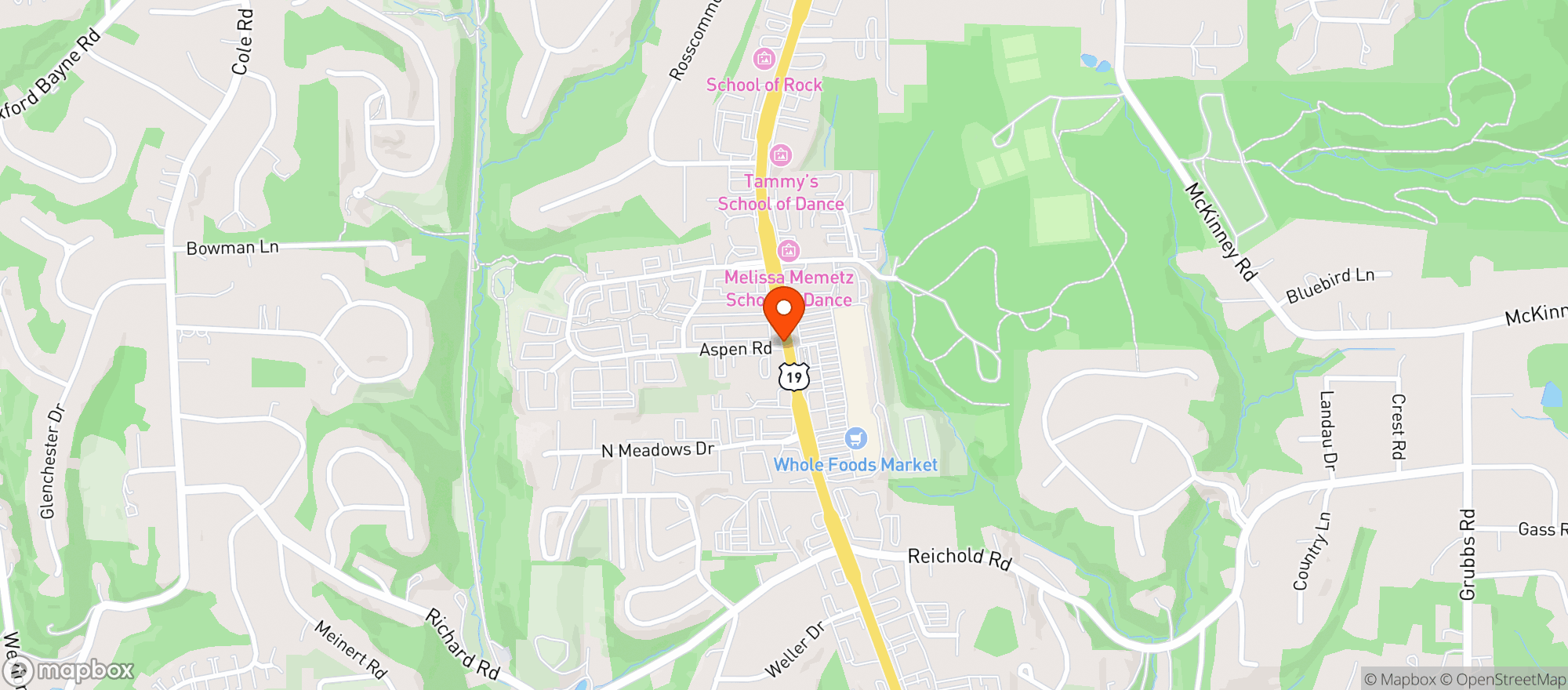 Map showing Poor Richards Public House