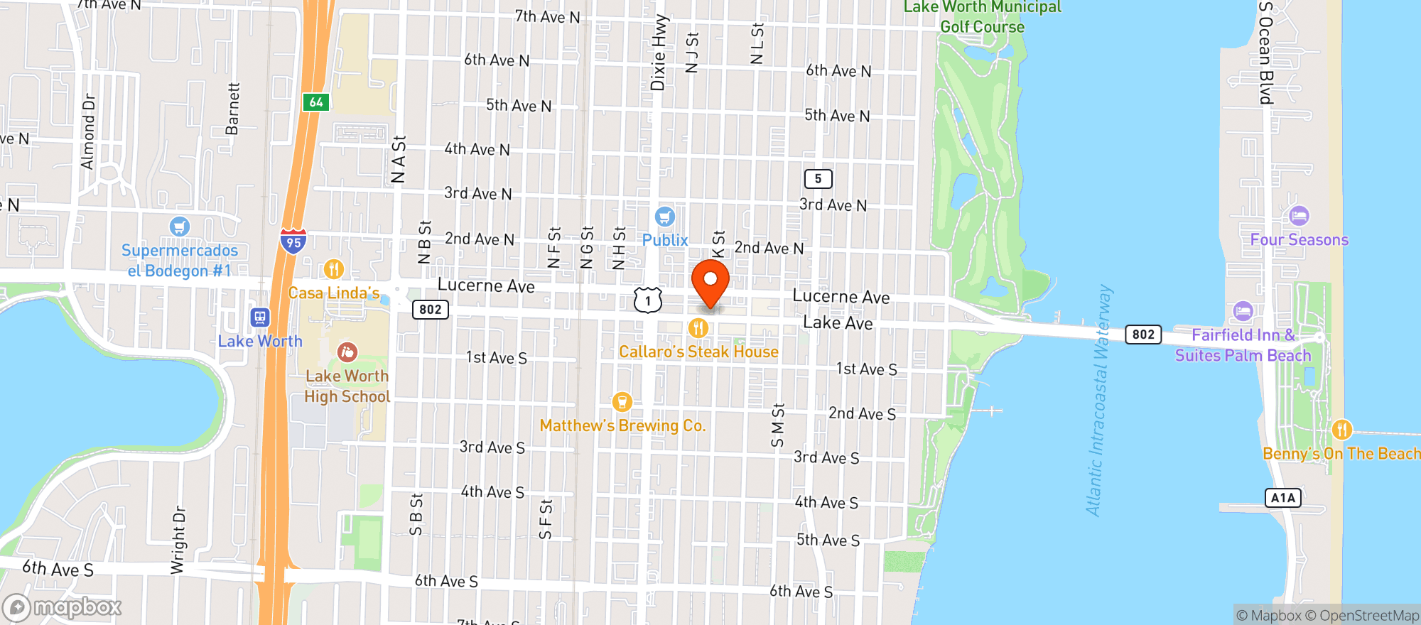 Map showing Wild Fyre Lounge