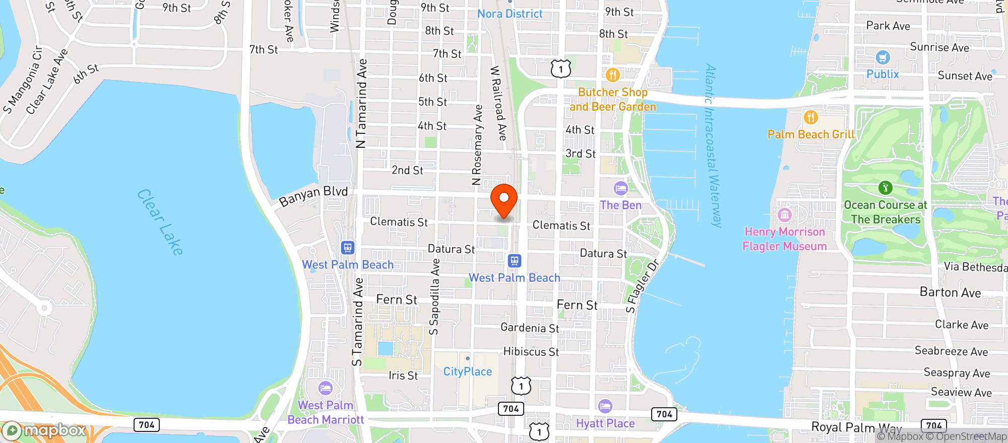 Map showing O Sheas Pub