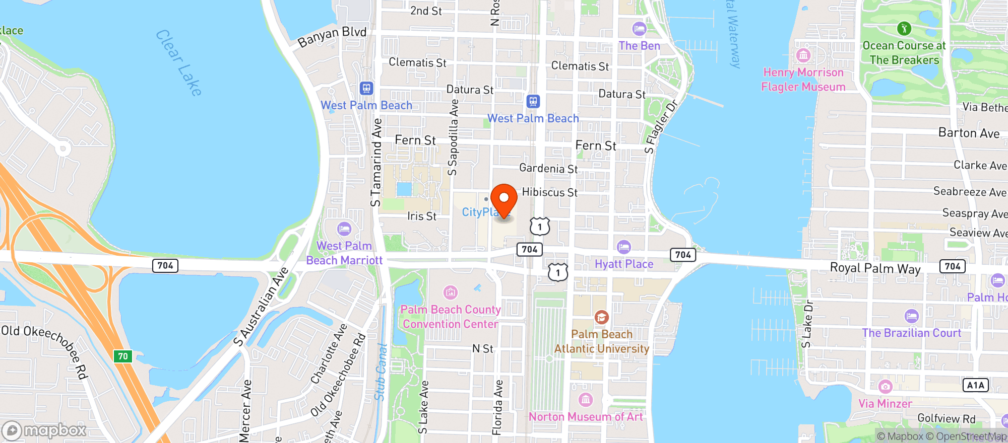 Map showing El Camino