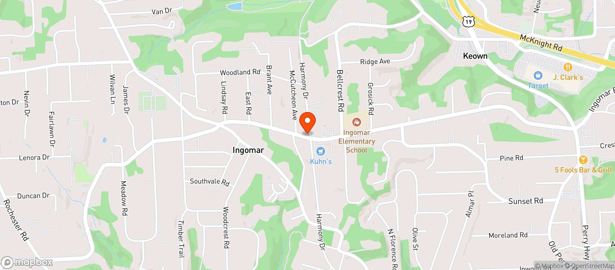 Map showing Ingomar Dist Co