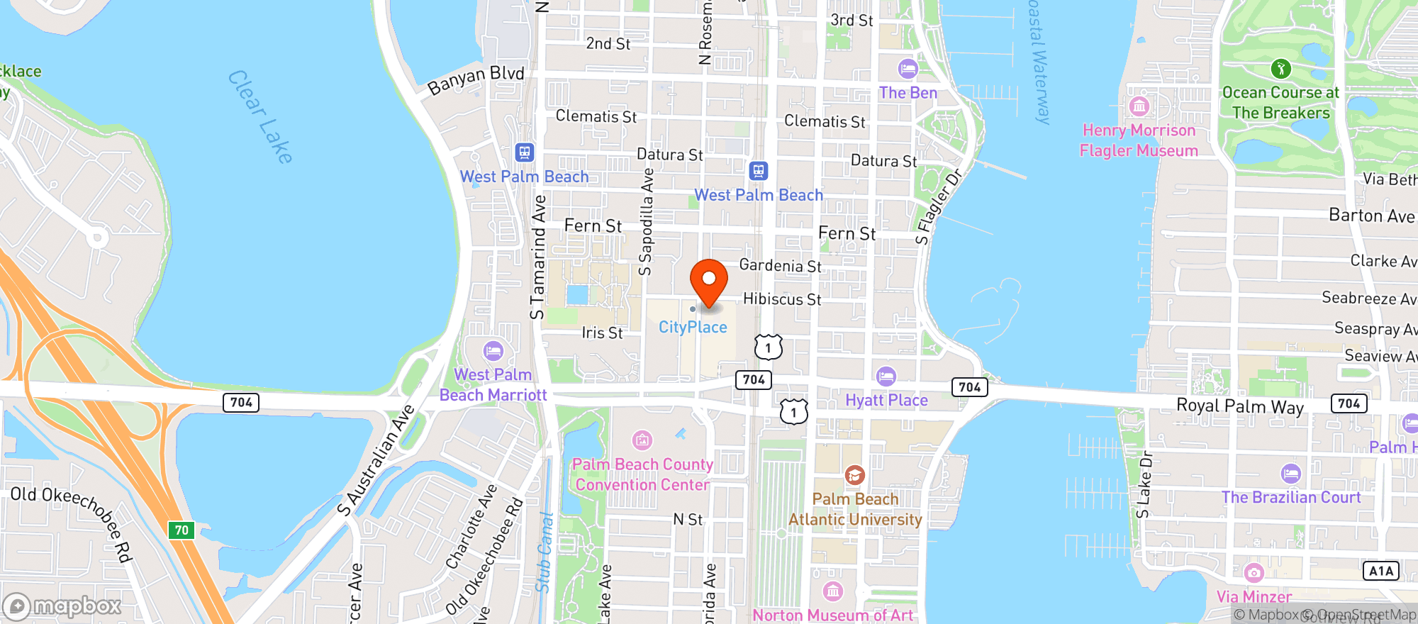 Map showing Il Bellagio