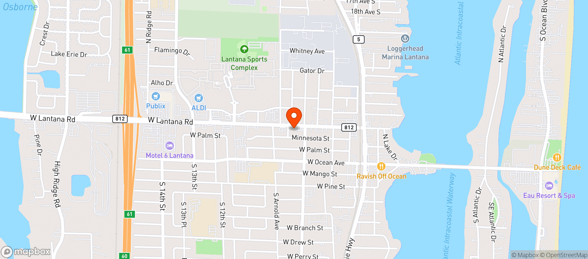 Map showing Latern Local Tavern