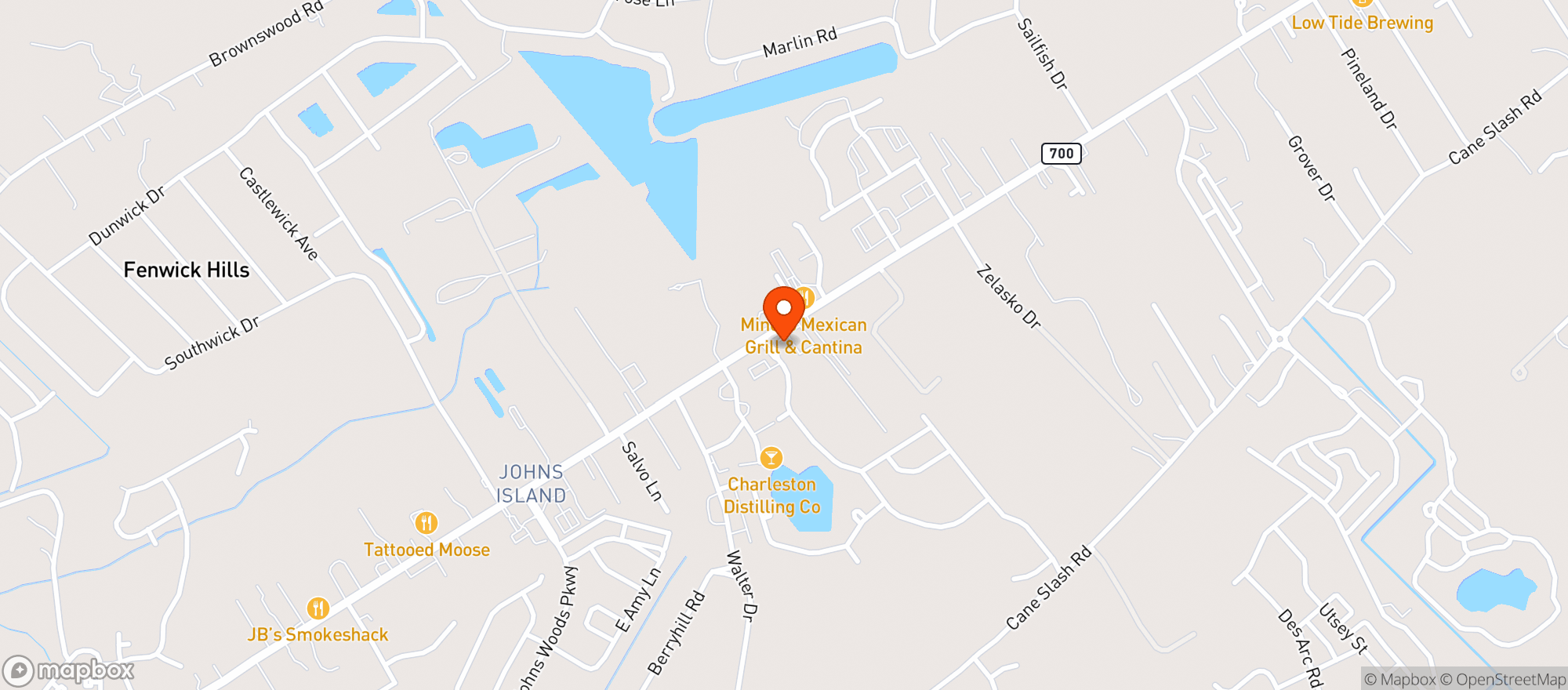 Map showing Seanachai Whiskey & Cocktail Bar