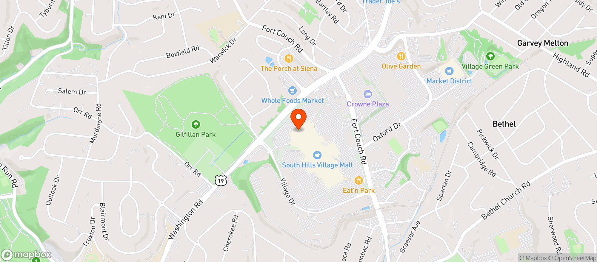 Map showing Target