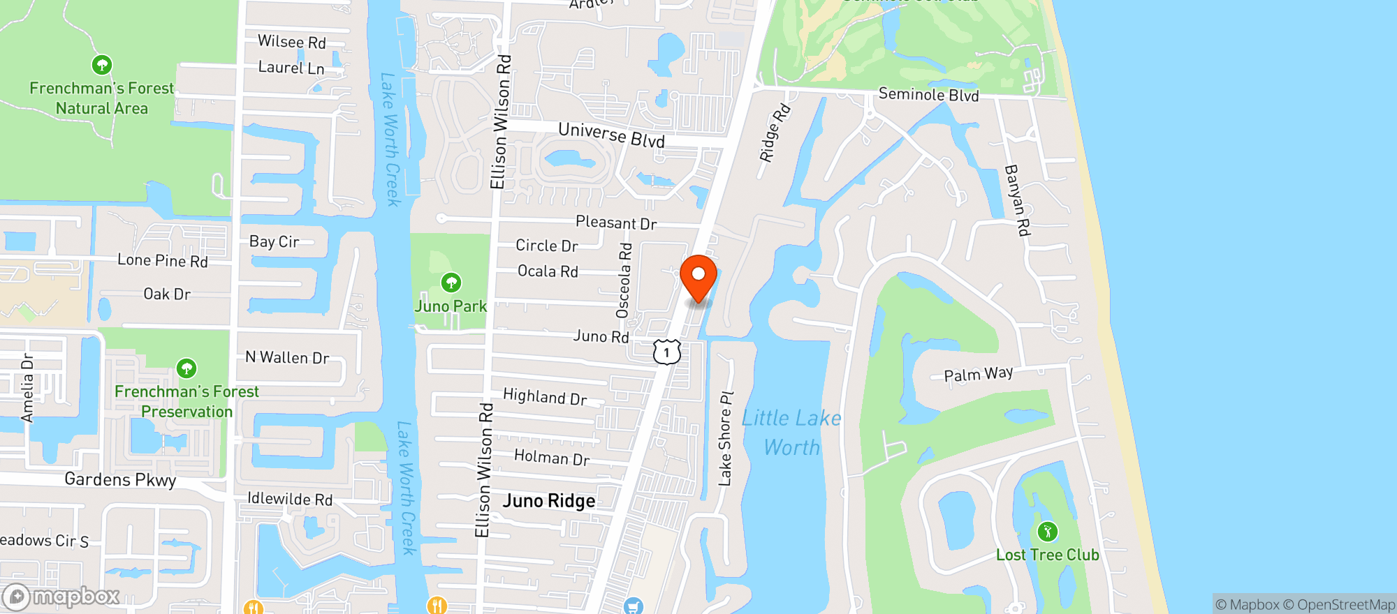 Map showing Flame Liquors / Cigars