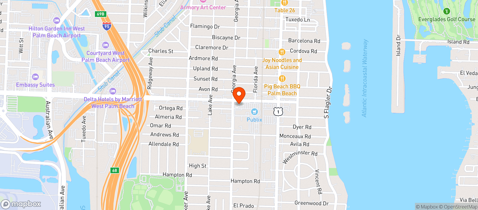 Map showing Super Duper Liquor