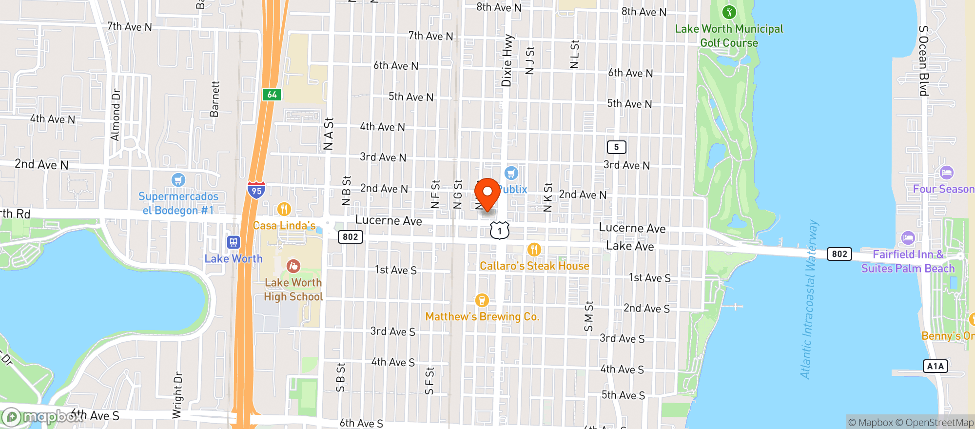 Map showing Cvs Pharmacy #3964