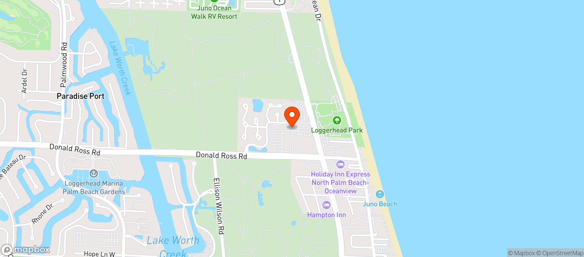 Map showing Kirbys Pub