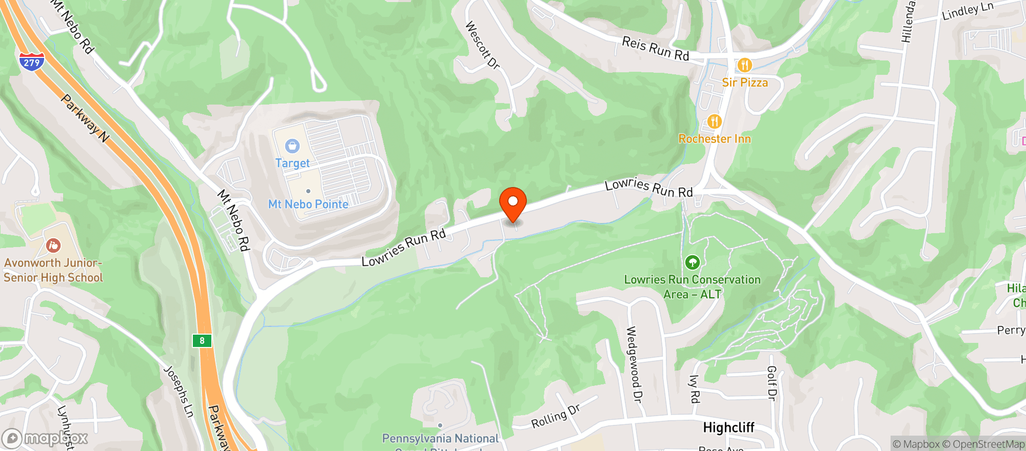 Map showing Joes Beer