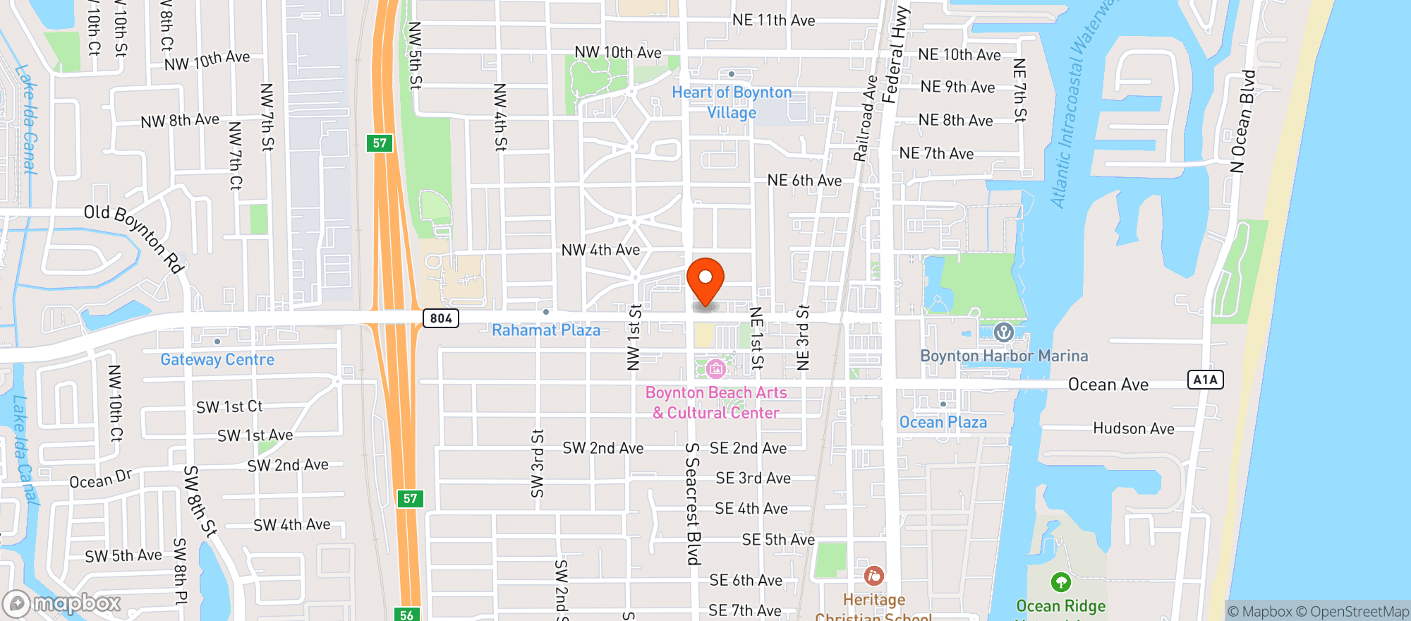 Map showing A1A Discount Liquor