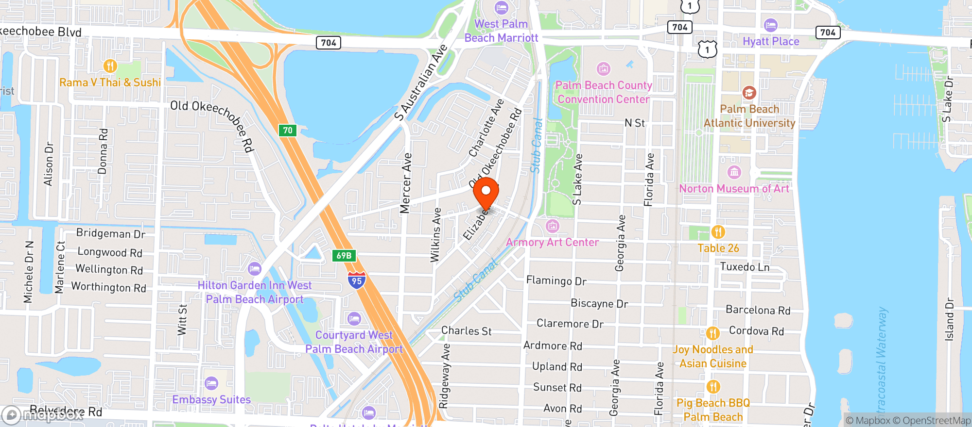Map showing The Bungalow By Gypsy