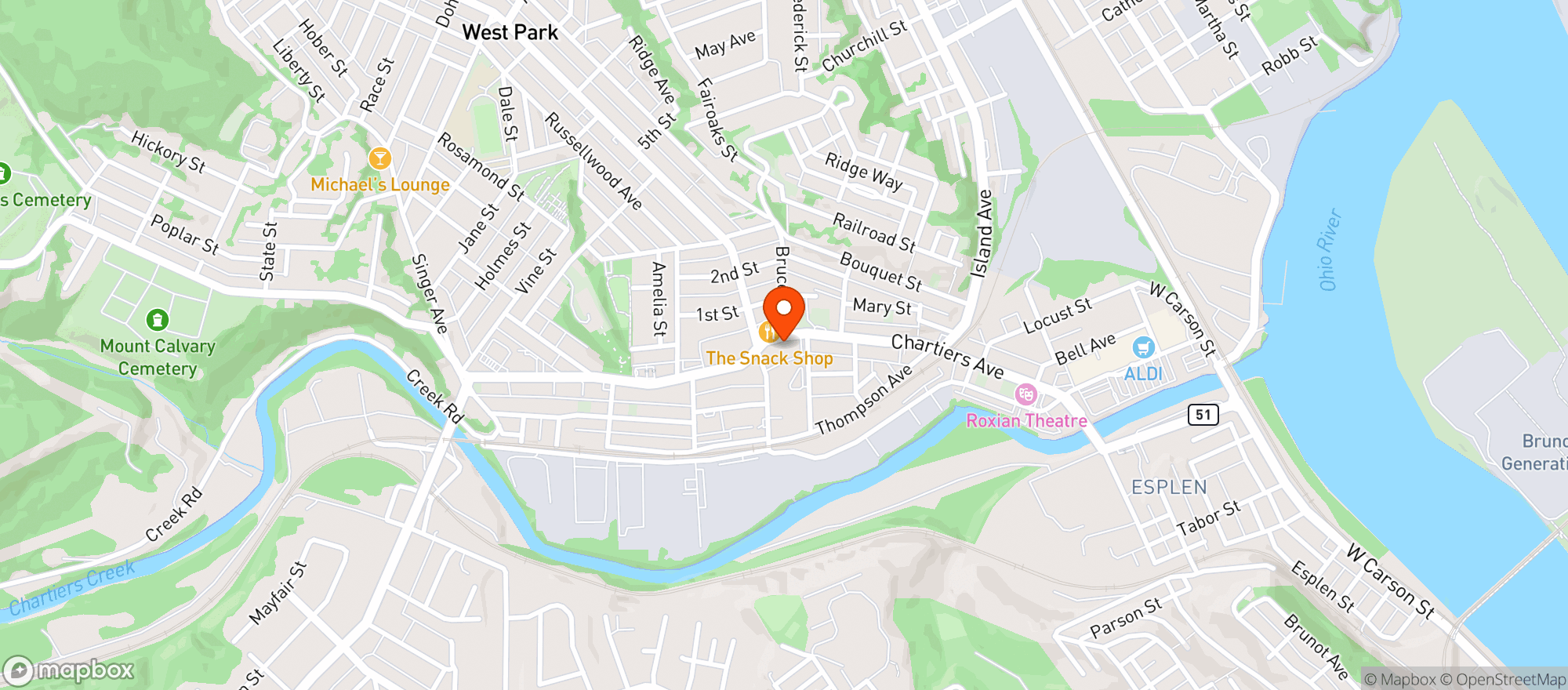 Map showing Kennedy Beer & Pop 4 Less