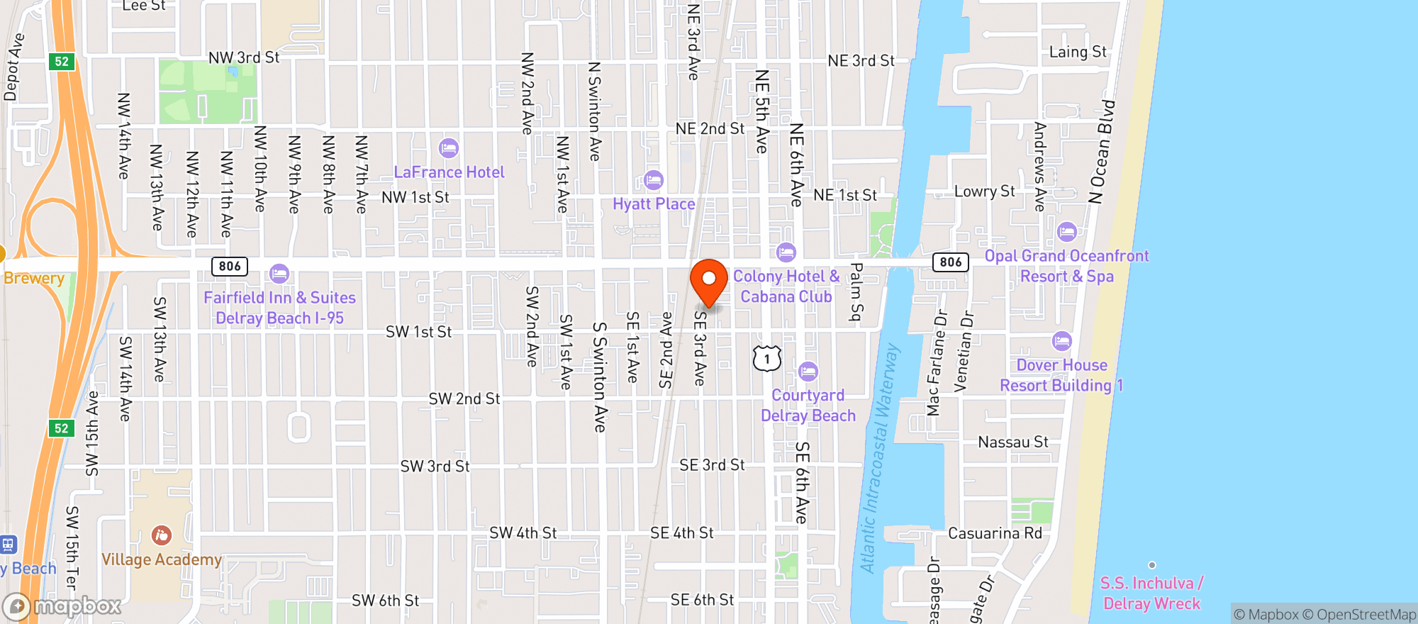 Map showing Bounce