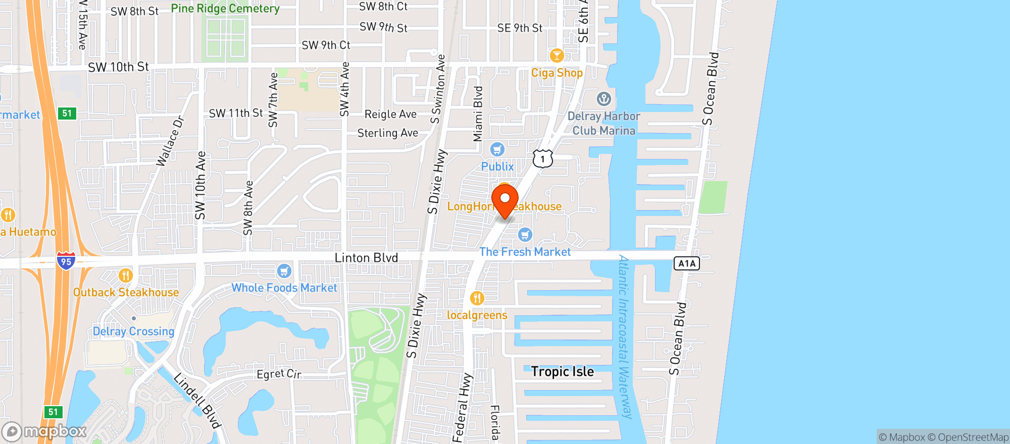 Map showing Fresh Market 187 - DRAY