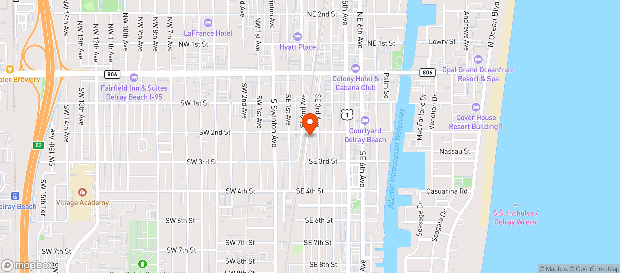 Map showing BD Groceries