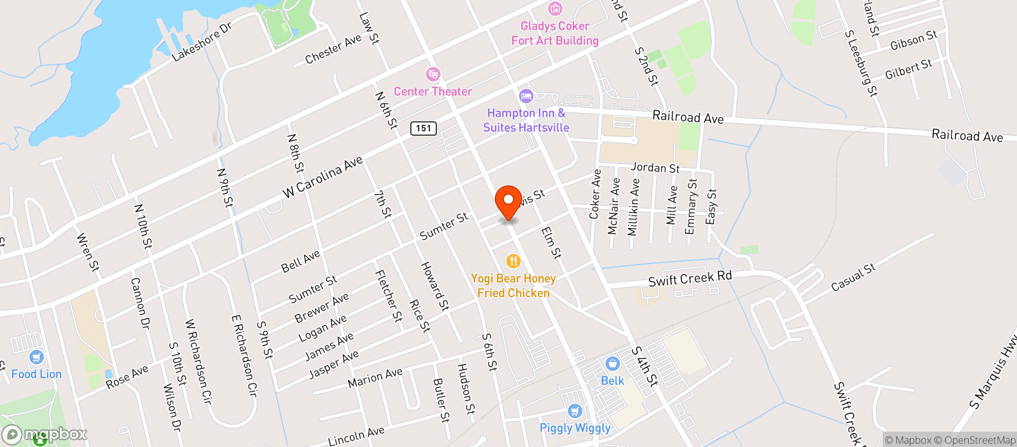 Map showing Nueva Villa