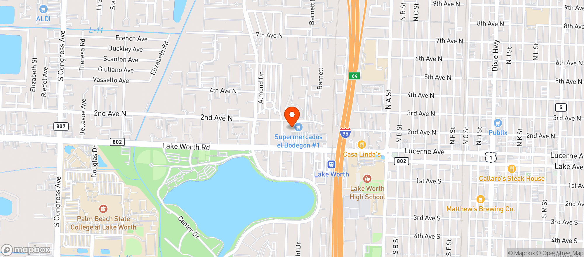 Map showing Star Liquors Vii
