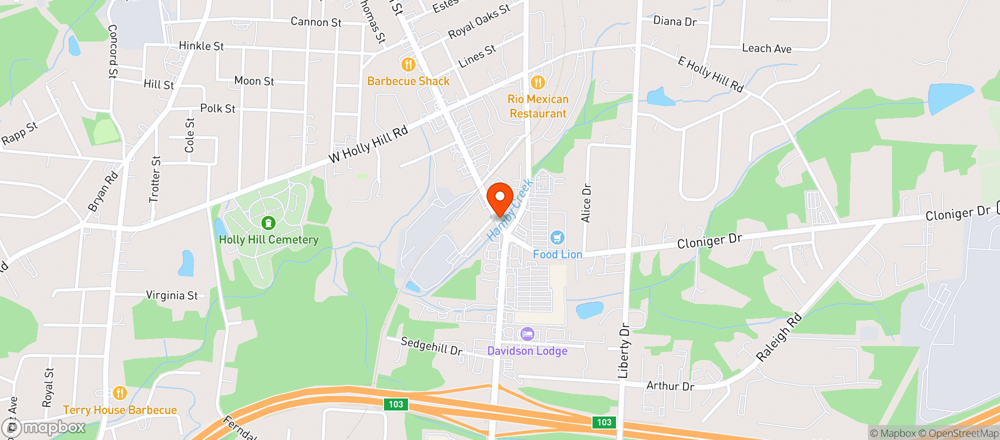 Map showing CIRCLE K #2723955