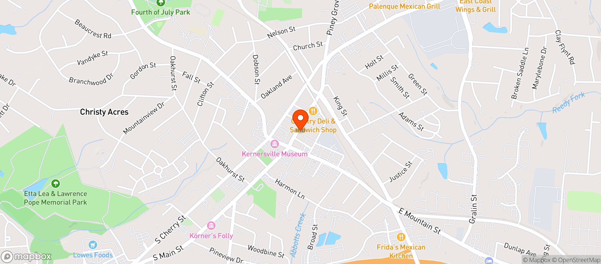 Map showing Prescott