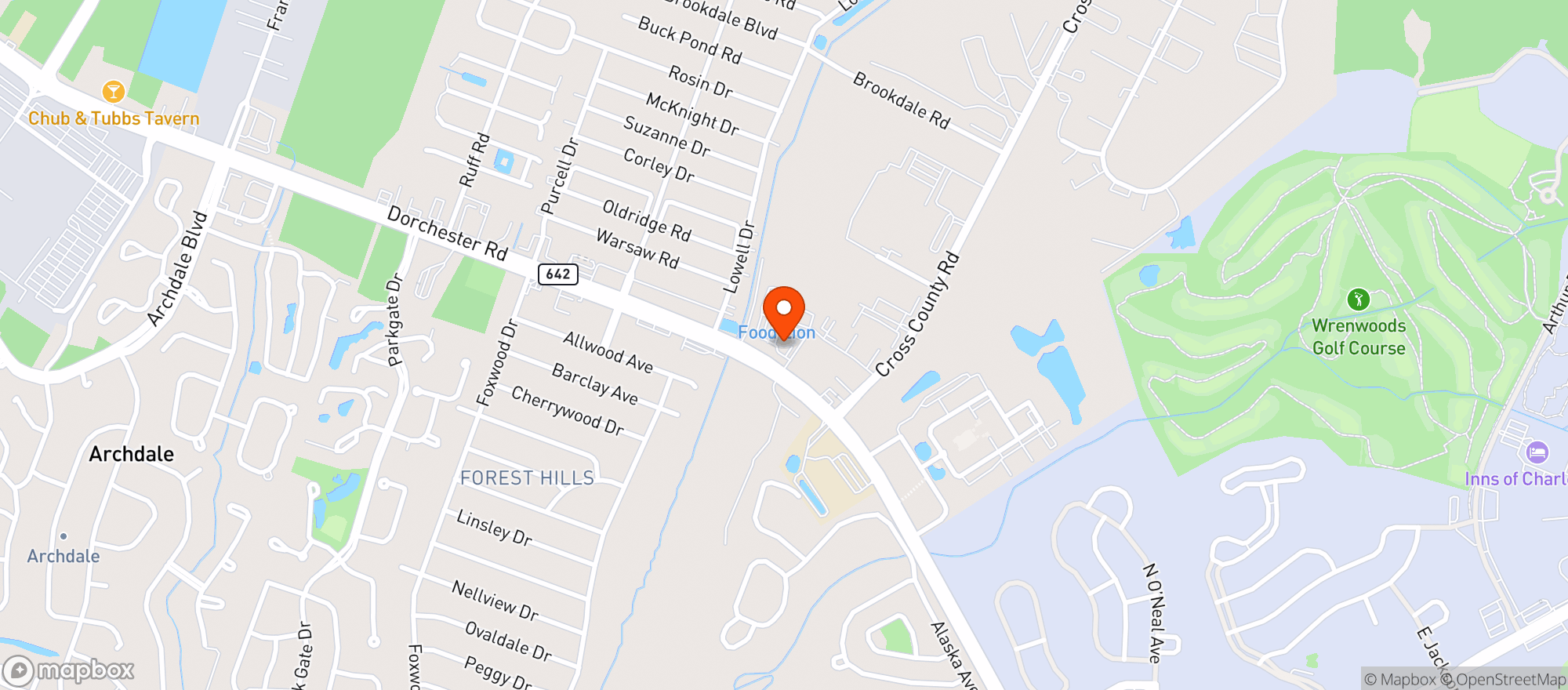 Map showing Palmetto Abc Store (chs Liq)