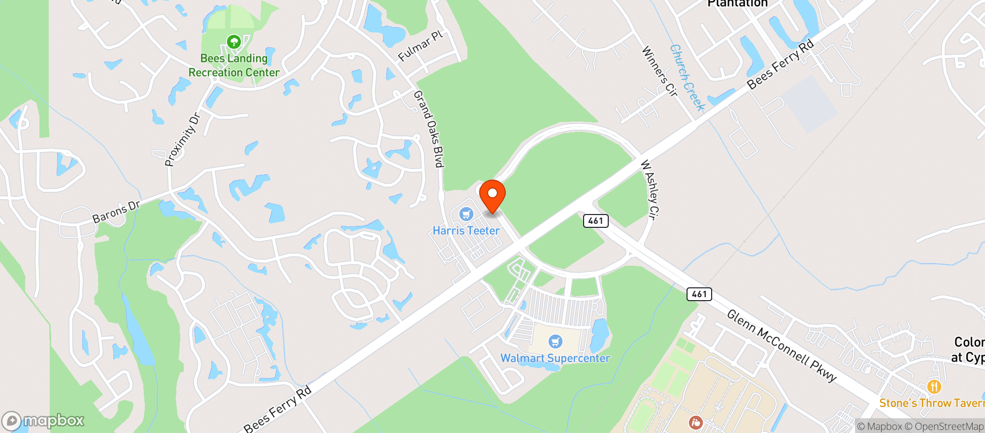 Map showing Agaves Cantina