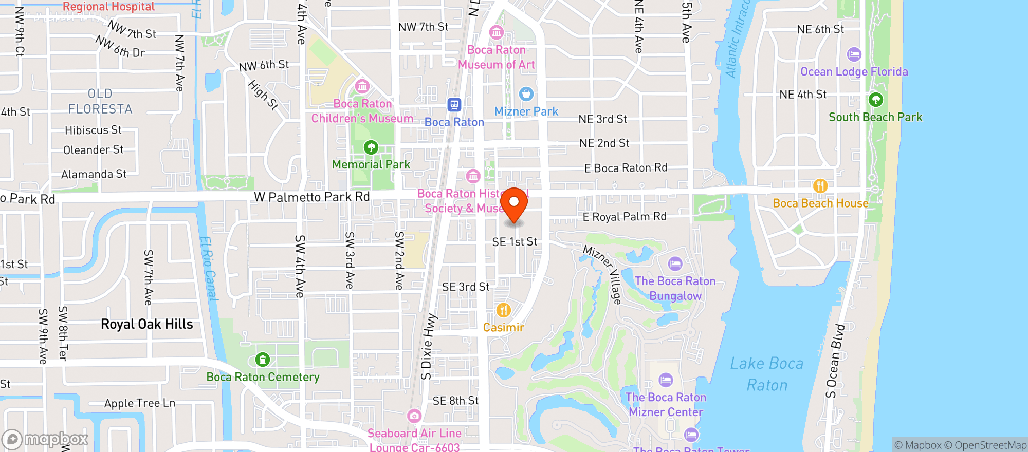 Map showing Fresh Market 028 - BOCA