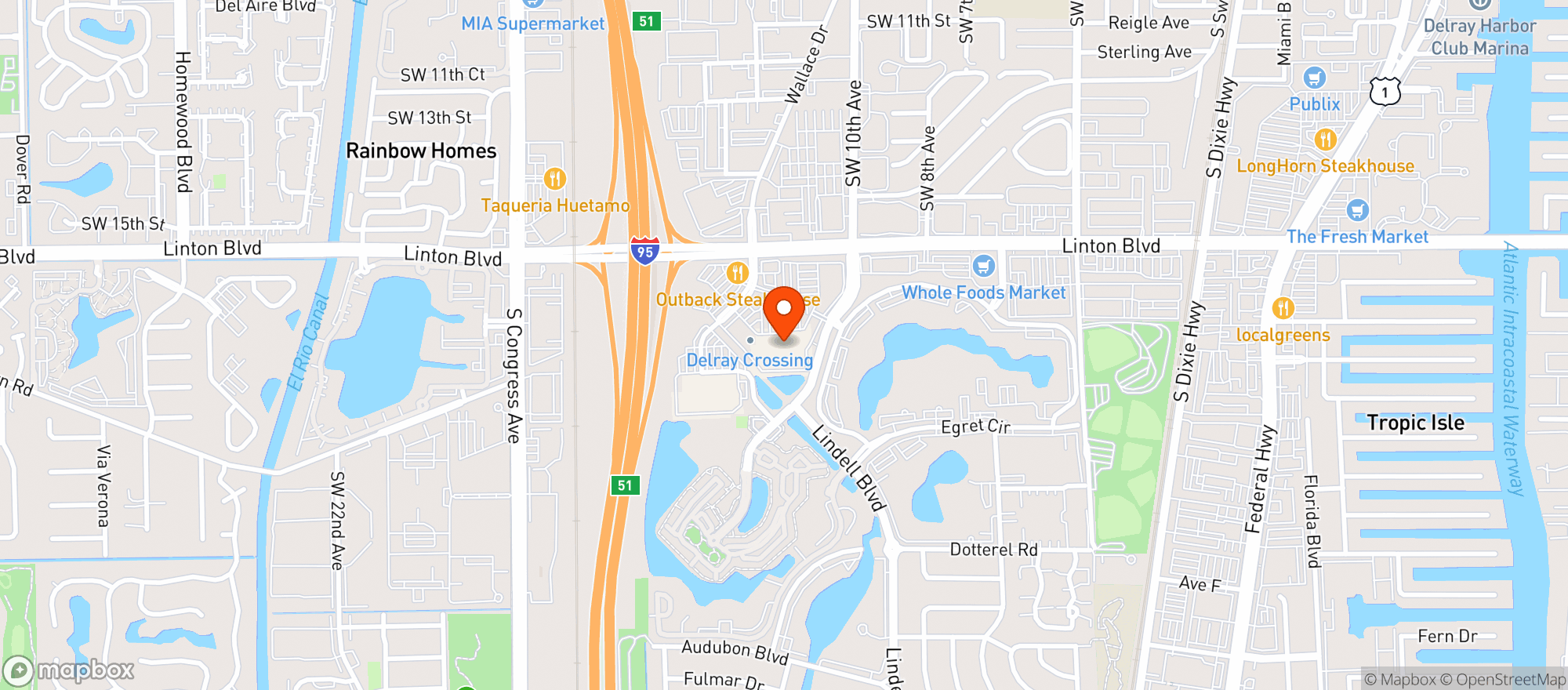 Map showing Target