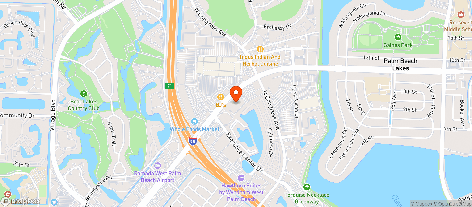 Map showing Target