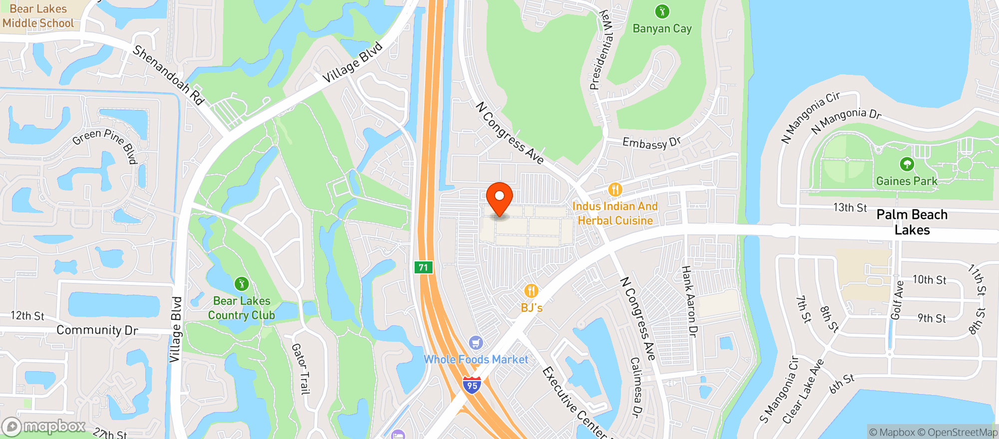 Map showing Gnc