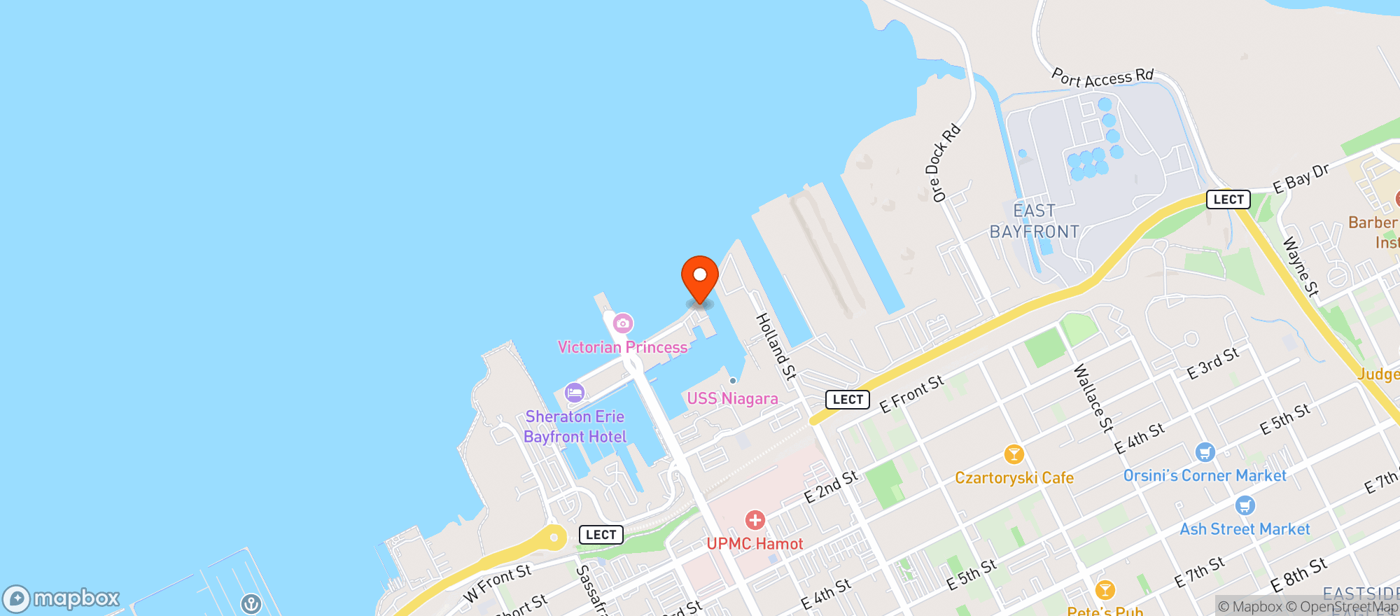Map showing Rum Runners