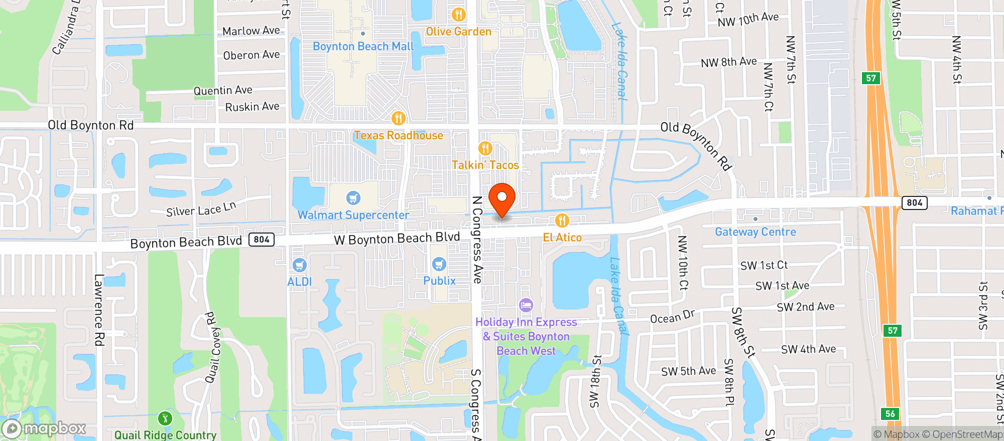 Map showing Boulevard The