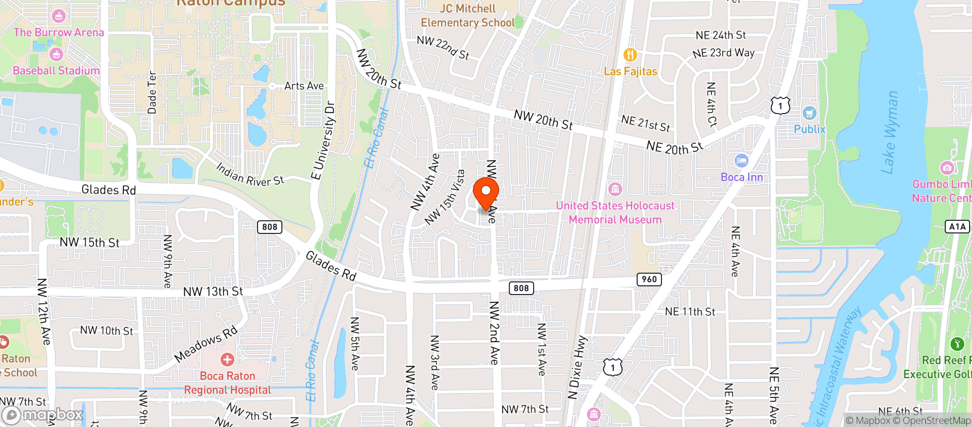 Map showing 4 S LIQUORS