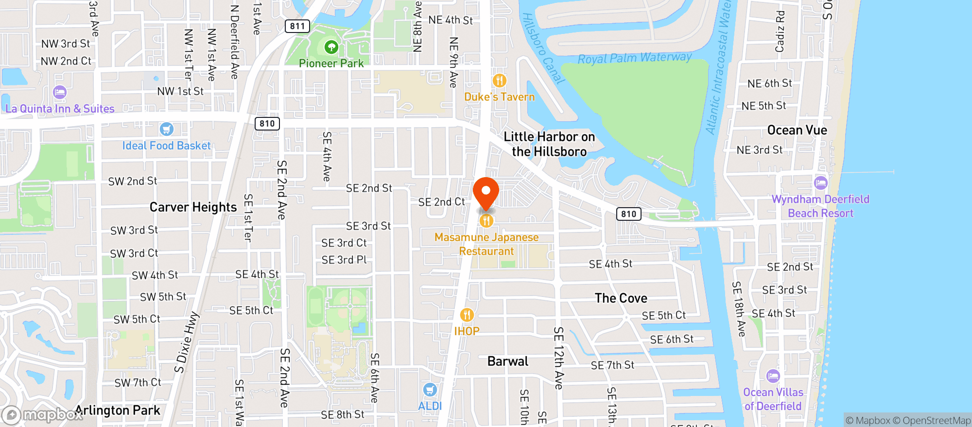 Map showing Crown Wine & Spirits 12 - Deerfield