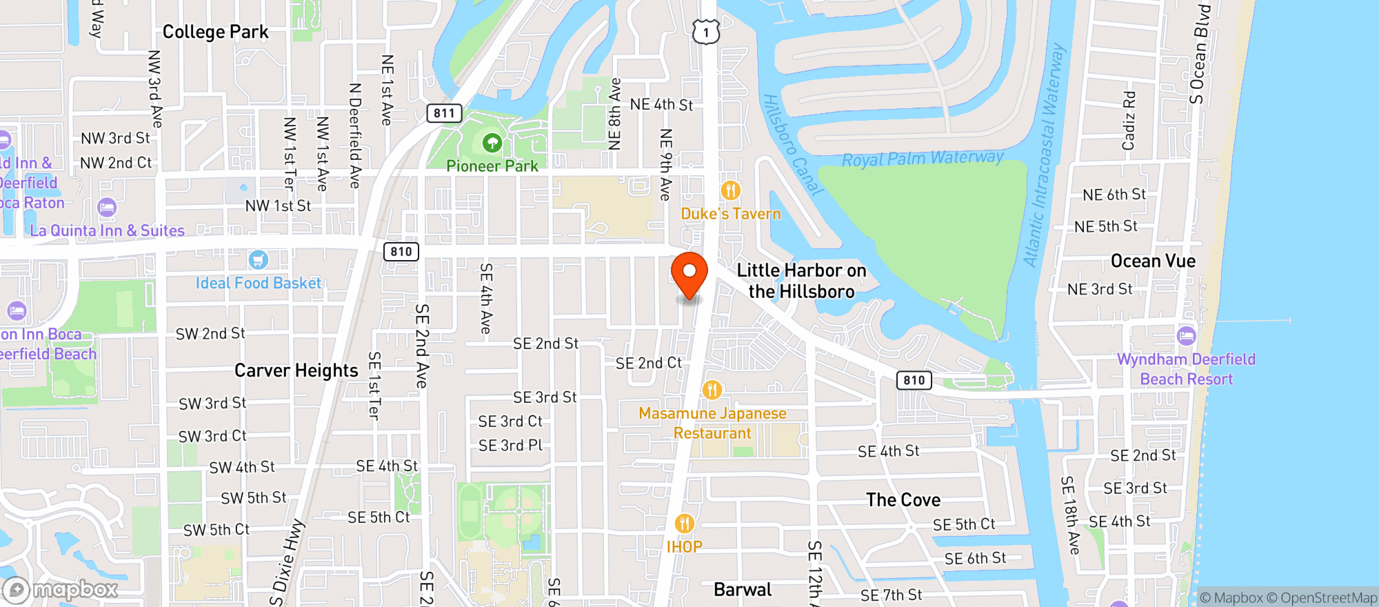 Map showing Vitamin Shoppe - Deerfield