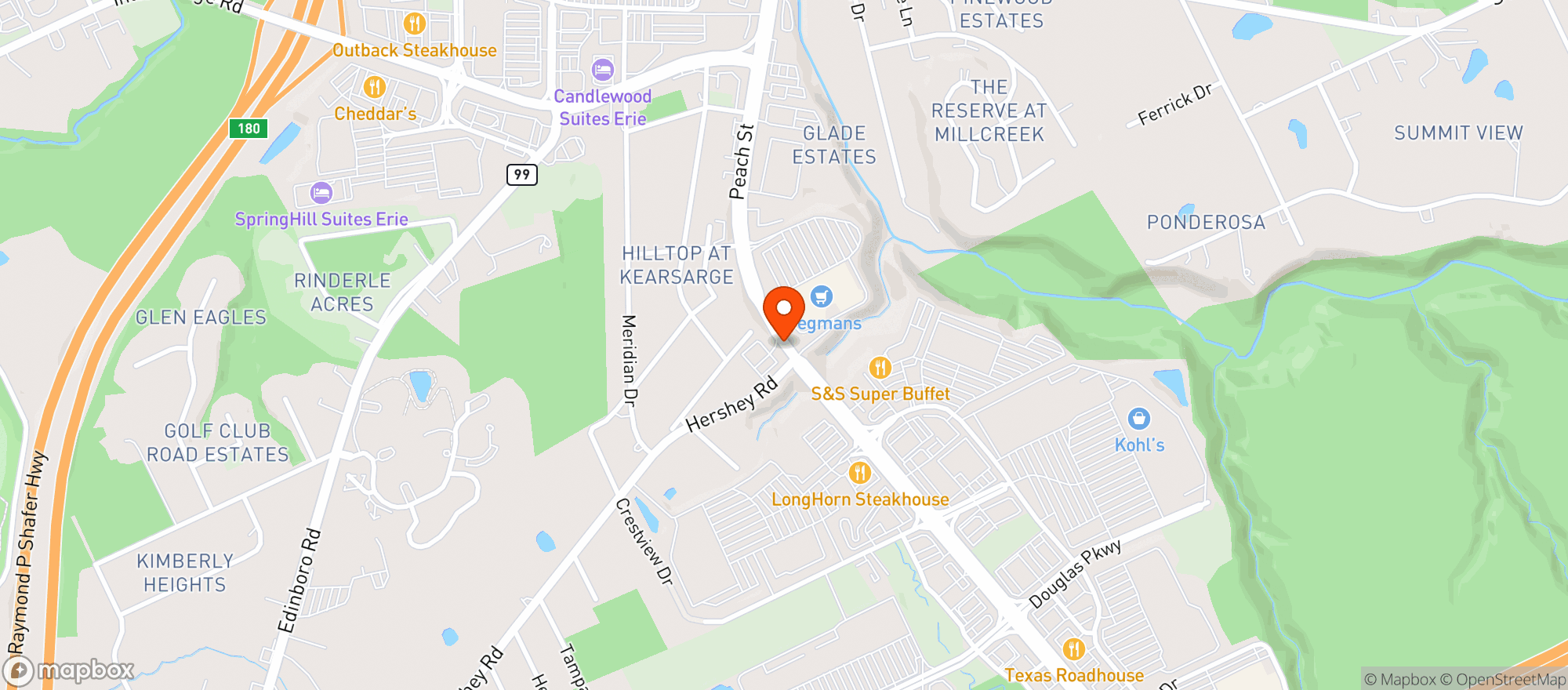 Map showing Getgo