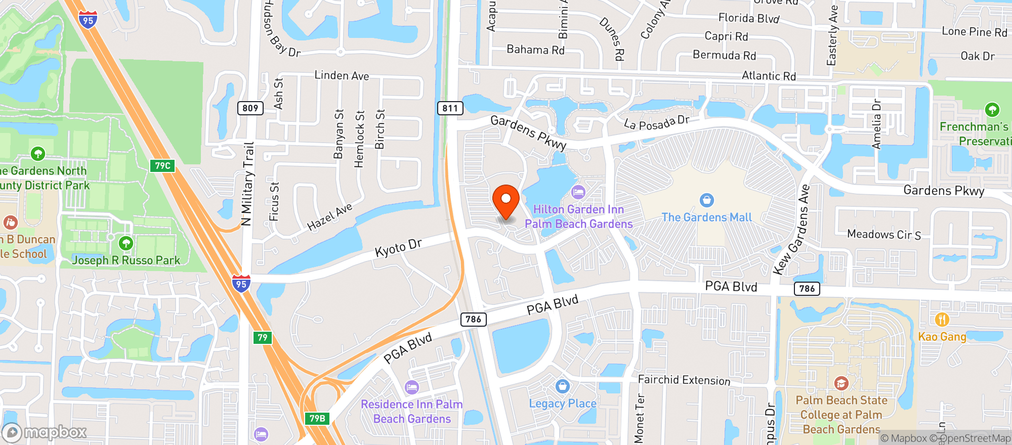 Map showing Whole Foods Market